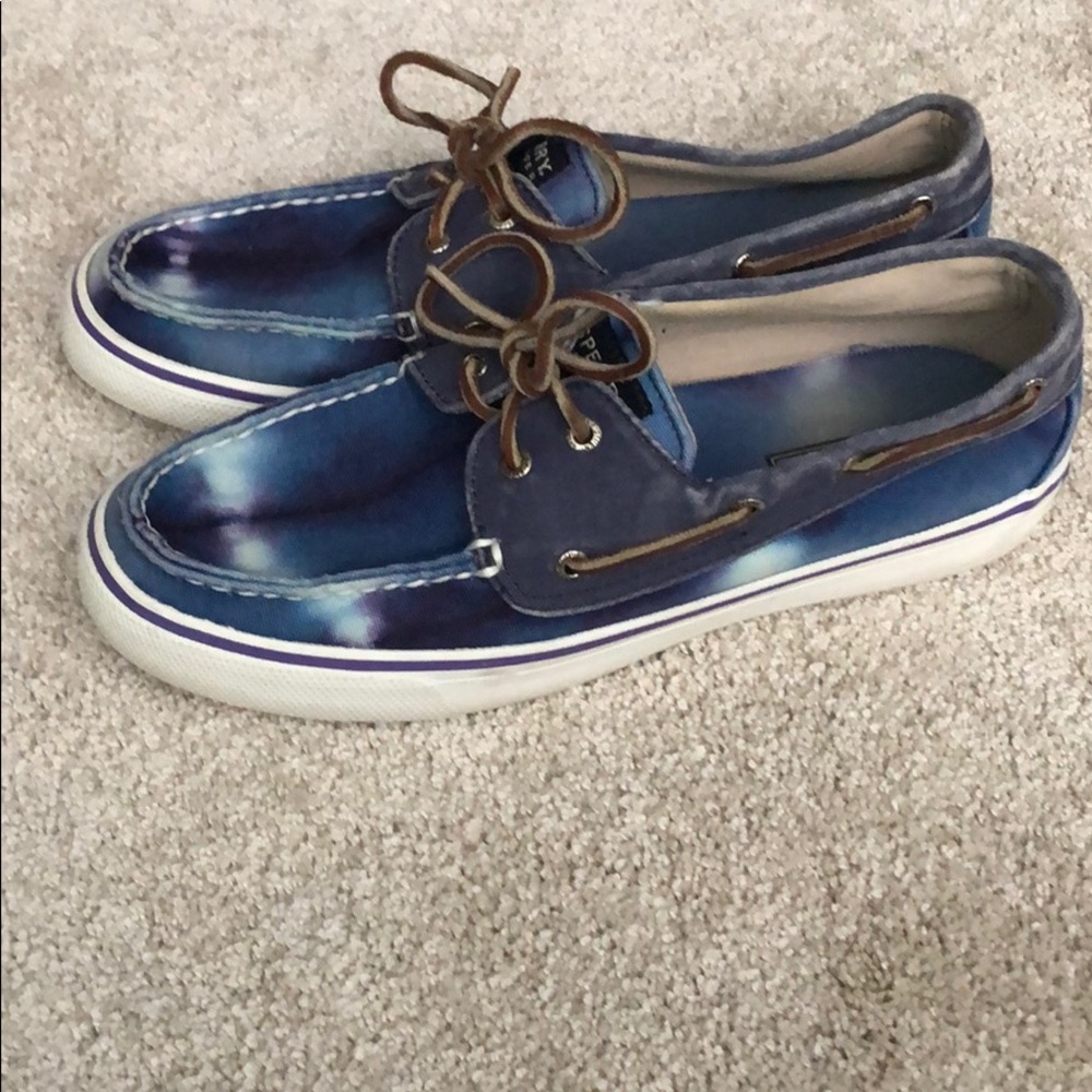 Tie dye Sperry topsider- size 8.5